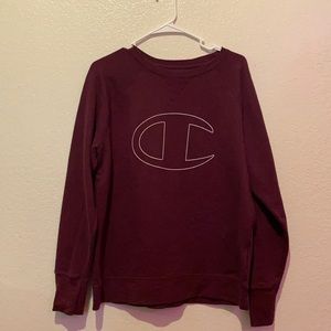 Maroon Champion crewneck